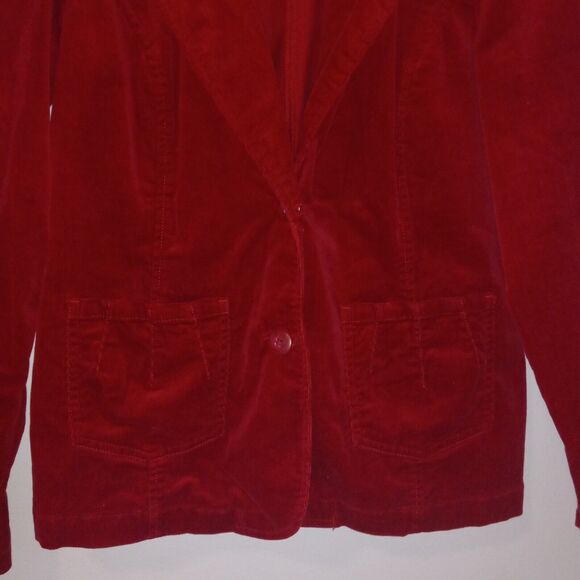 Vintage Carolina Blues Large Corduroy Blazer-2 Button-Notched Collar-Stretch-90s - Picture 3 of 8